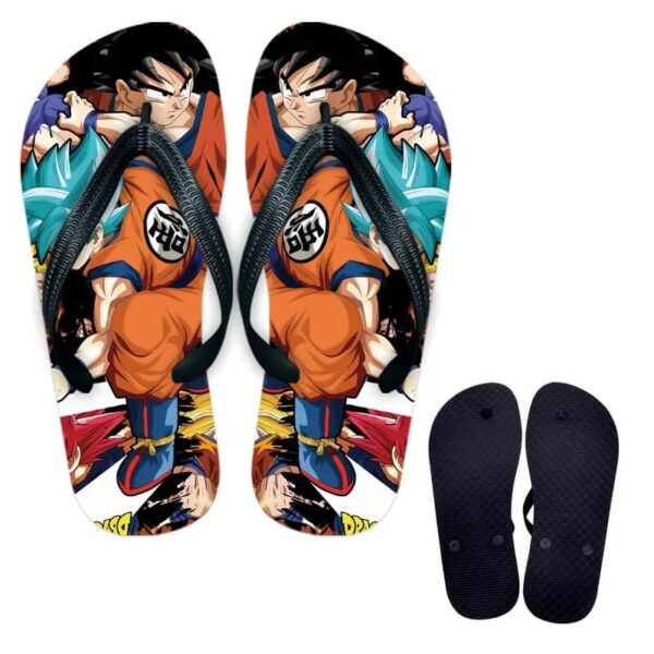 chanclas goku blue