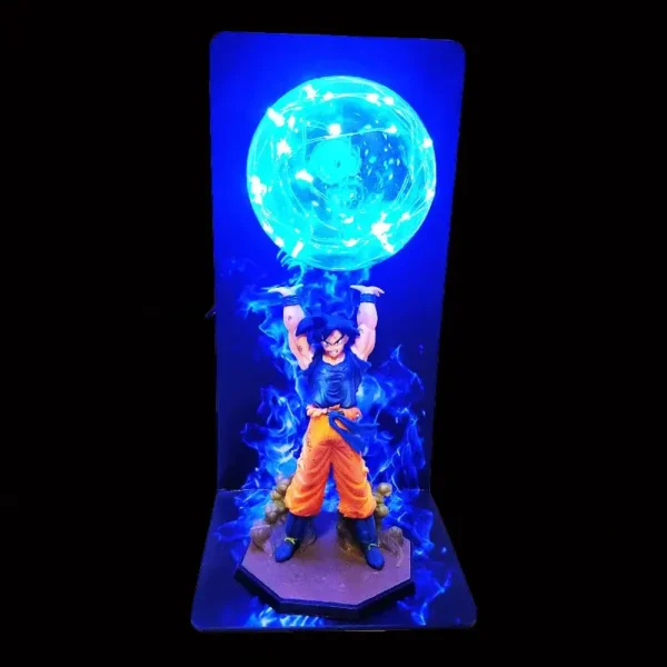 figura de goku haciendo la genkidama