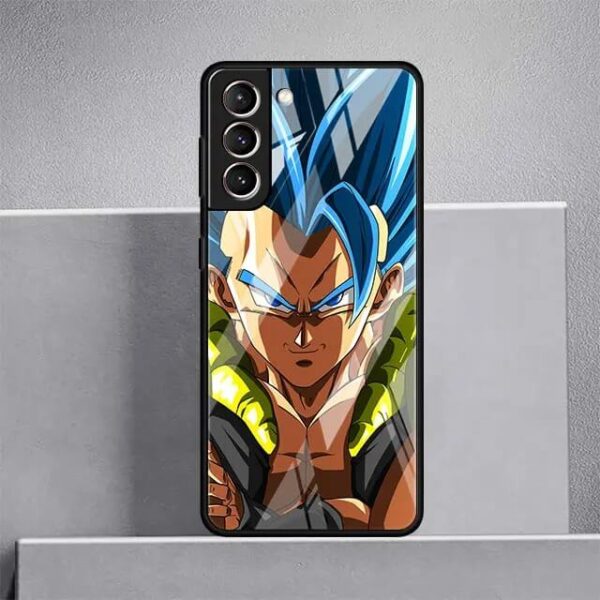 funda samsung goku blue