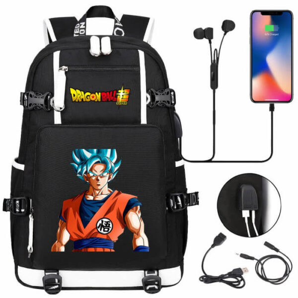 mochila dragon ball goku blue