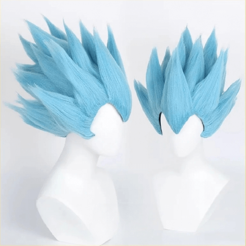 peluca dragon ball azul