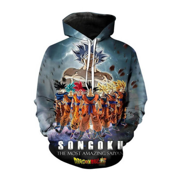 sudadera dragon ball amazing saiyan