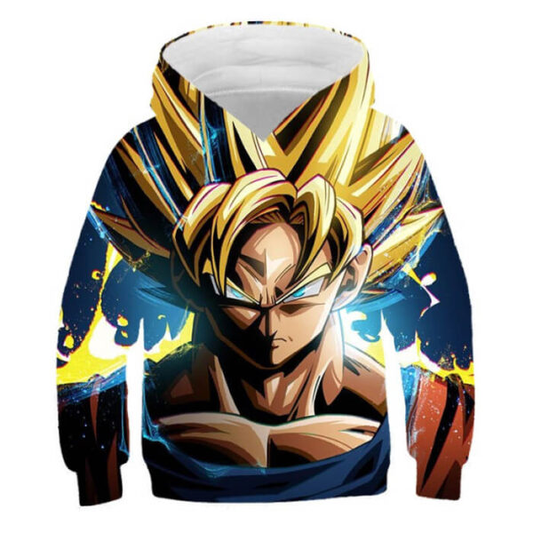 sudadera dragon ball super saiyan
